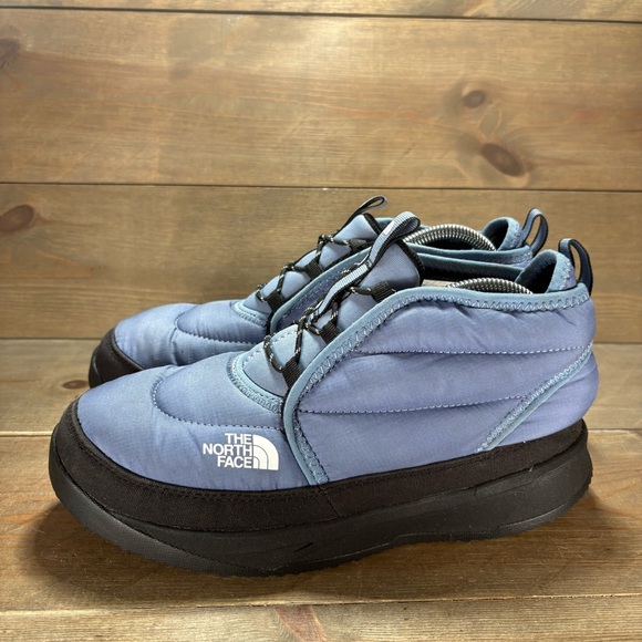 the north face NSE chukka womens size 8.5 shoes blue puffer insulated boots